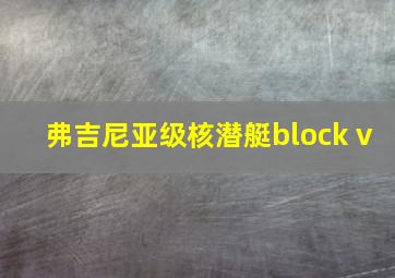 弗吉尼亚级核潜艇block v